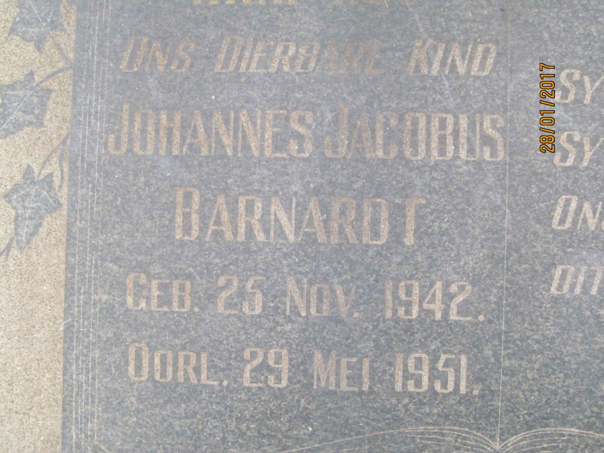BARNARDT Johannes  Jacobus 1942-1951