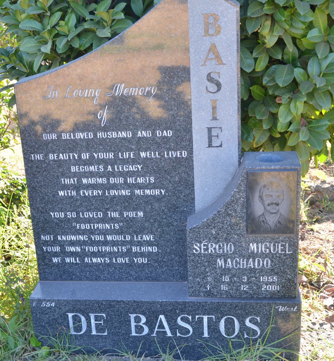 BASTOS Sérgio Miguel Machado, de 1955-2001