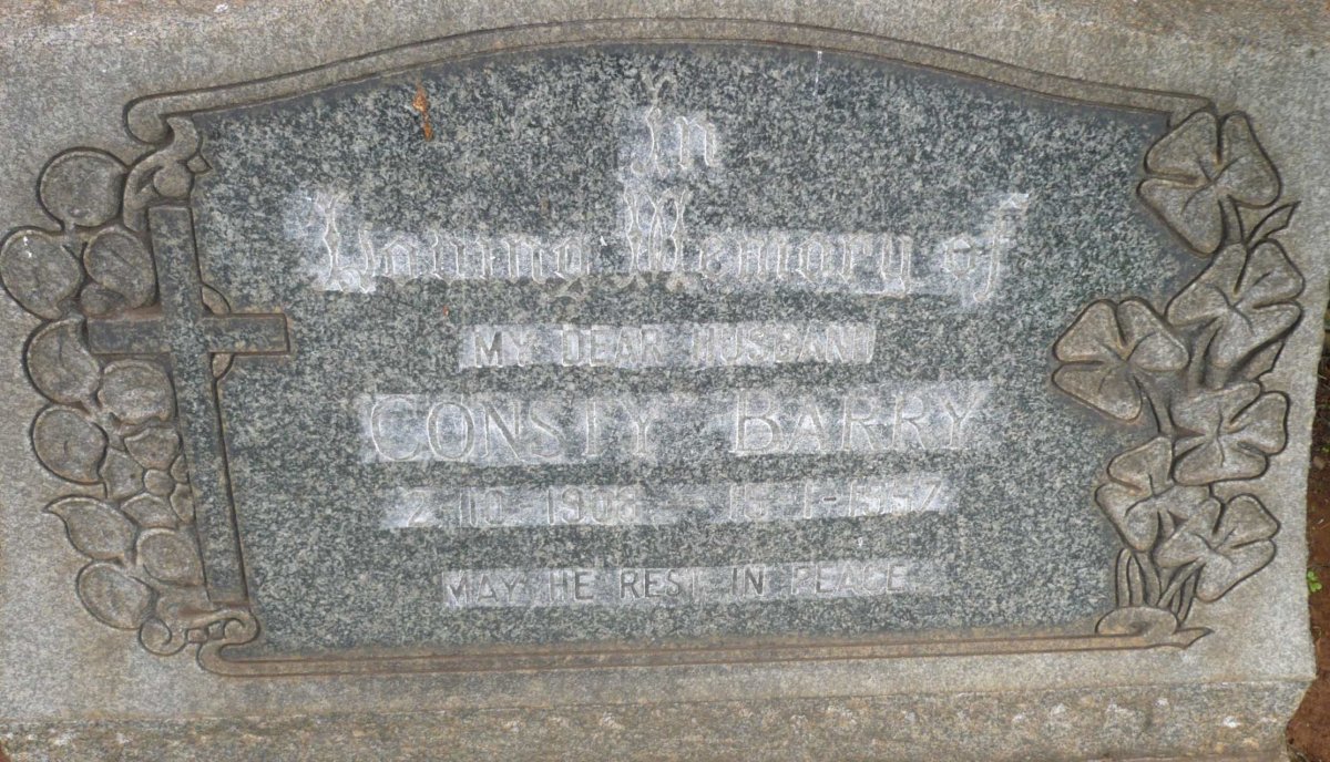 BARRY Consly 1908-1957