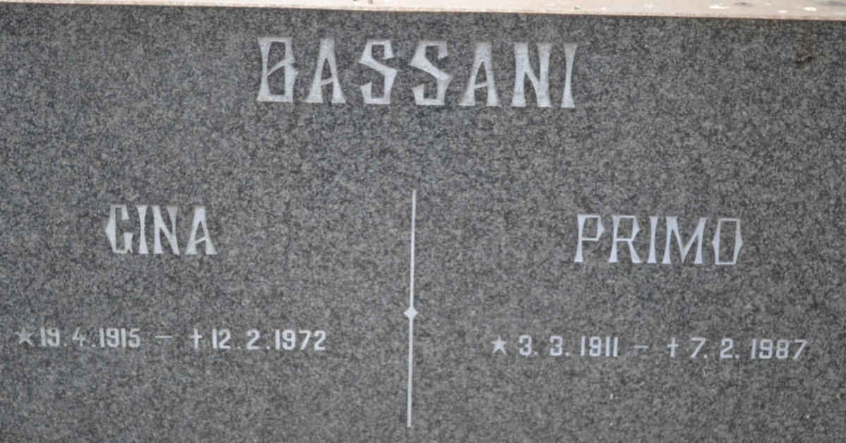 BASSANI Primo 1911-1987 &amp; Gina 1915-1972