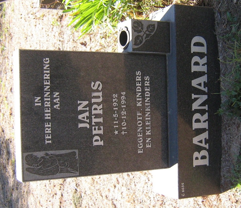 BARNARD Jan Petrus 1932-1994