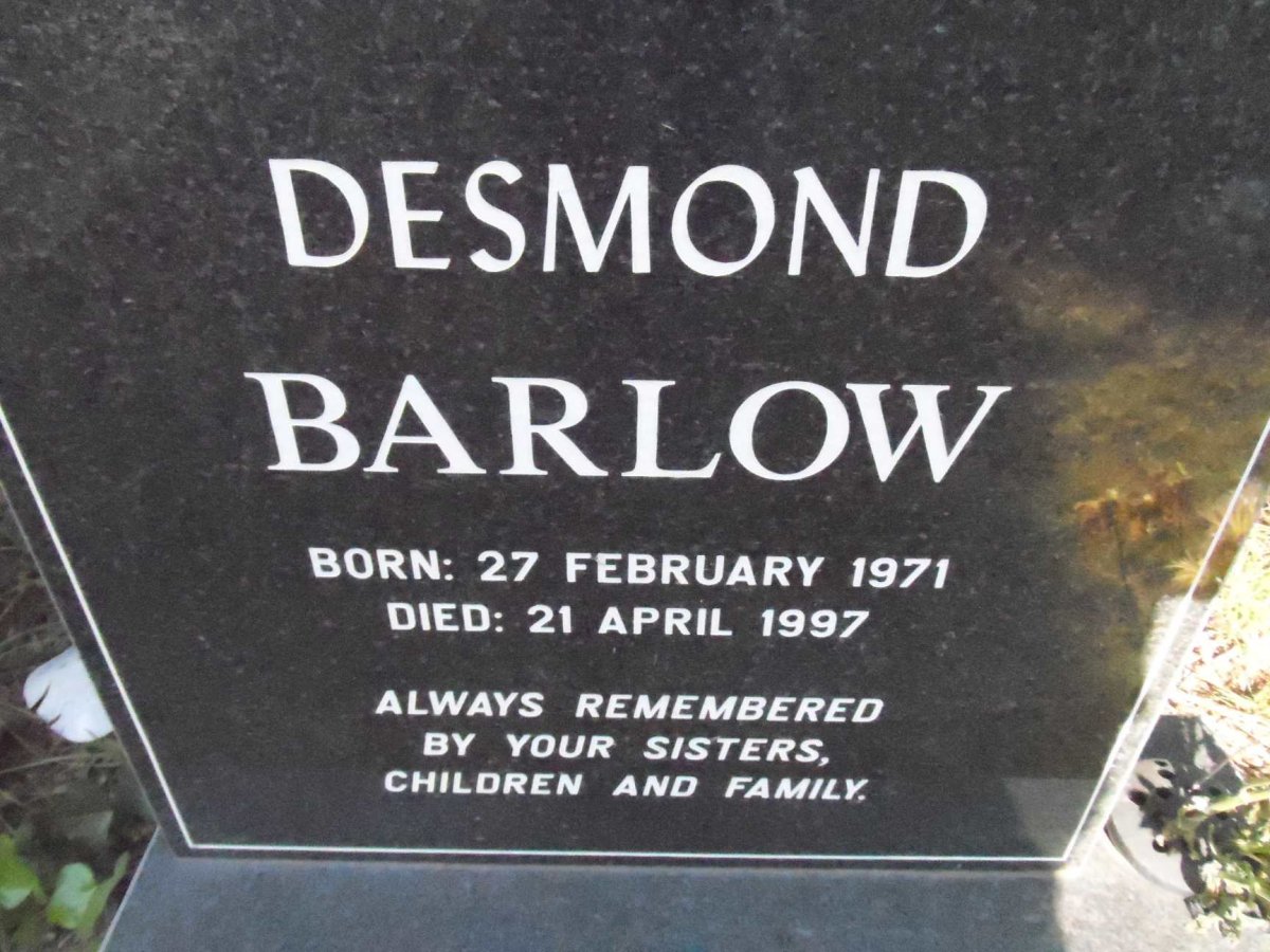BARLOW Desmond 1971-1997