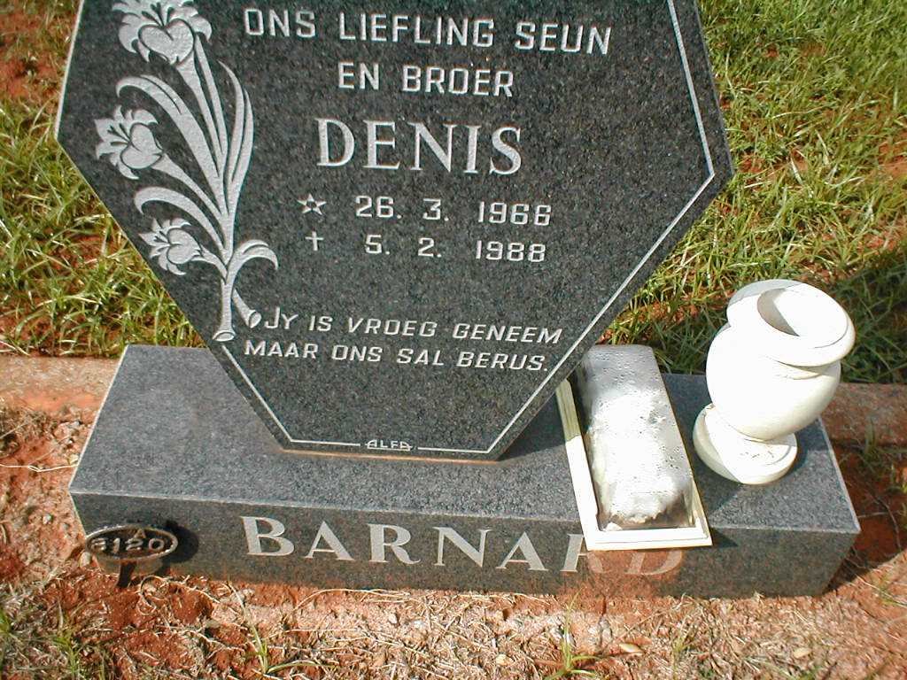 BARNARD Denis 1966-1988
