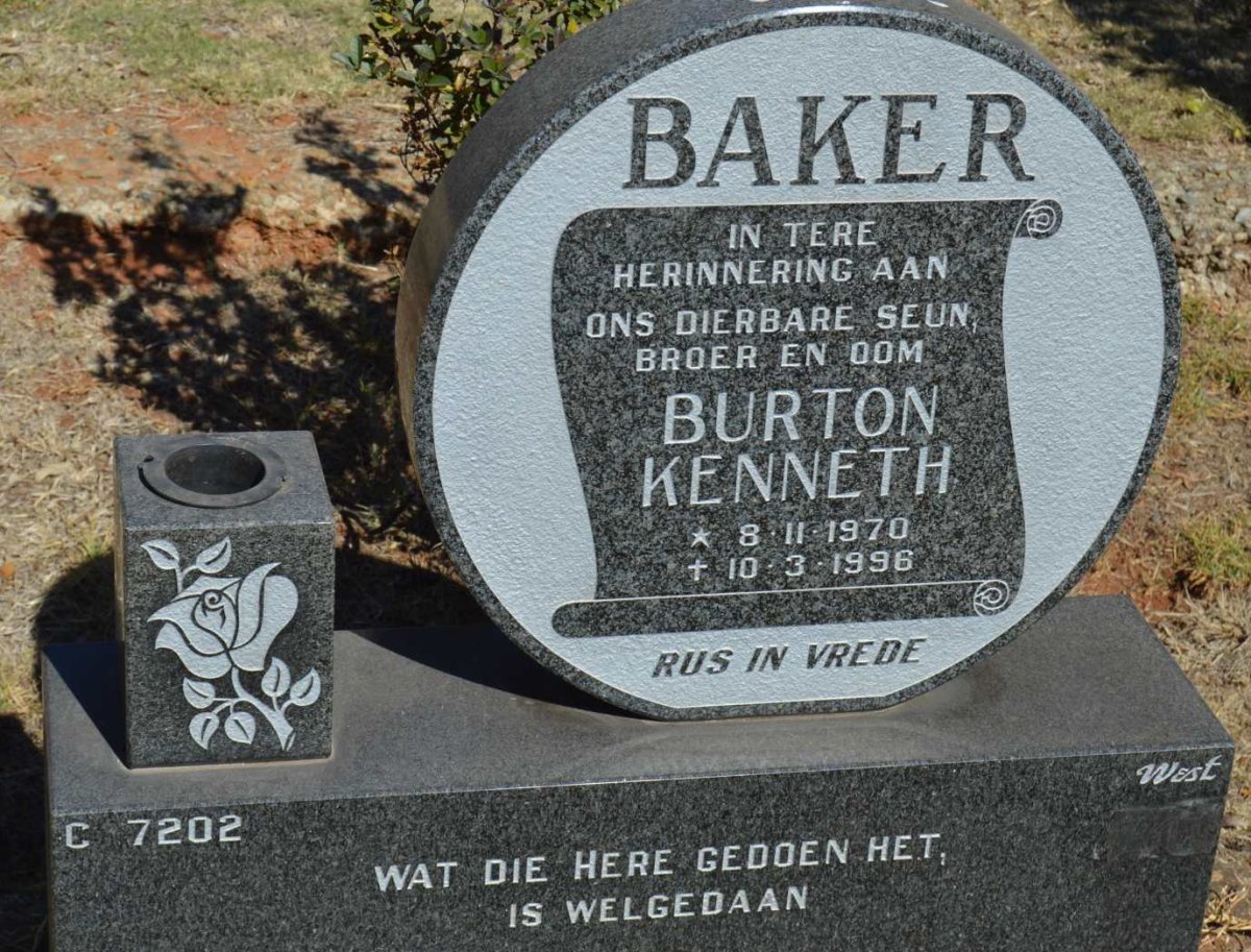 BAKER Burton Kenneth 1970-1996