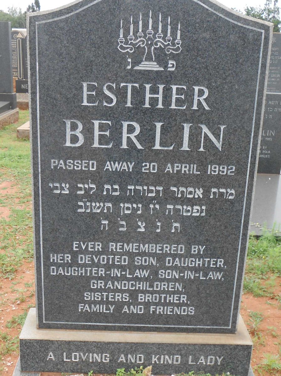 BERLIN Esther -1992