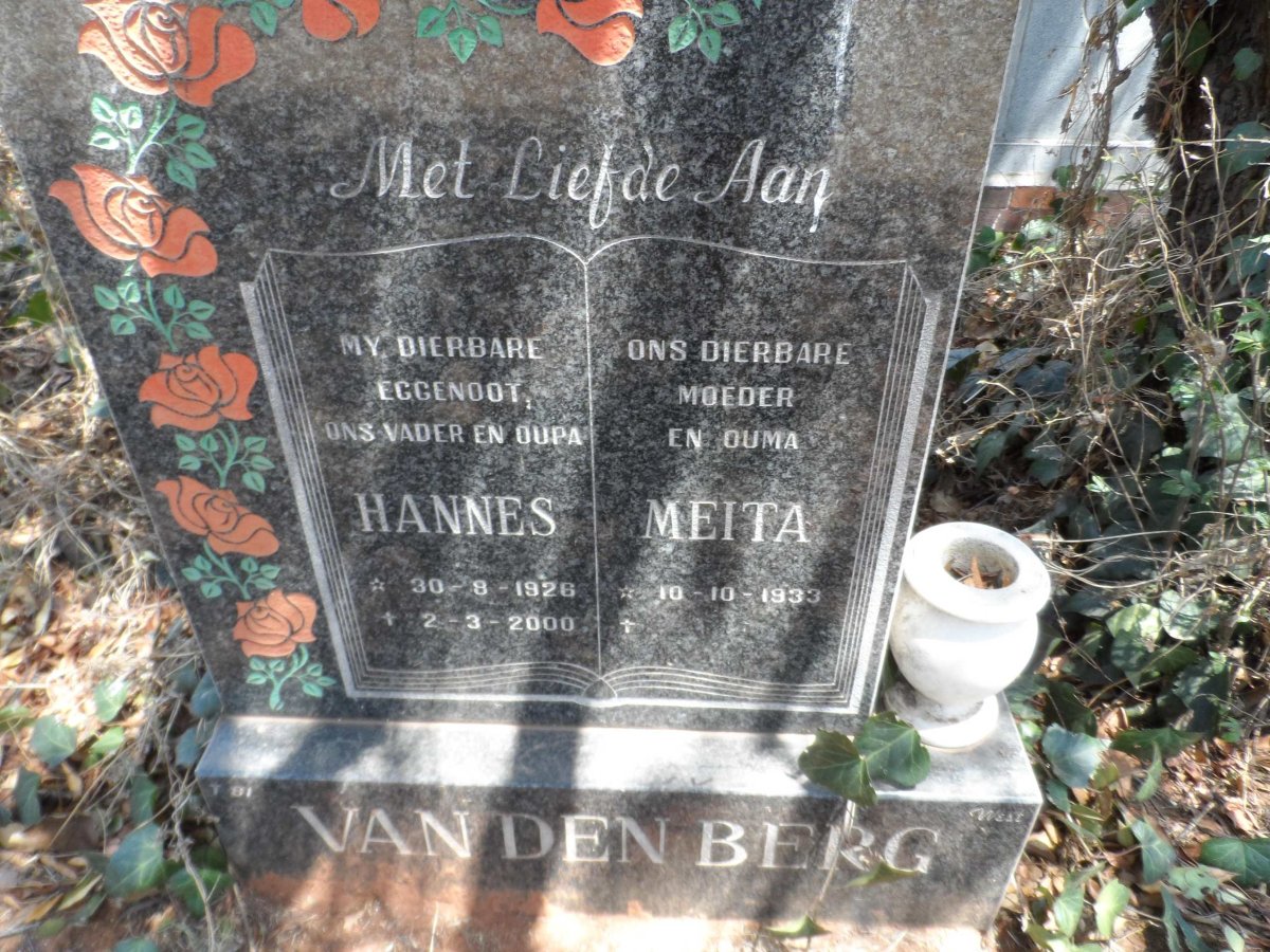 BERG Hannes, van den 1926-2000 &amp; Meita 1933-