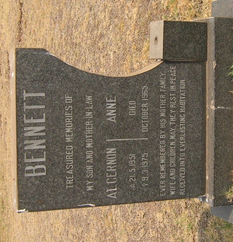 BENNETT Algernon 1951-1975 &amp; Anne -1965
