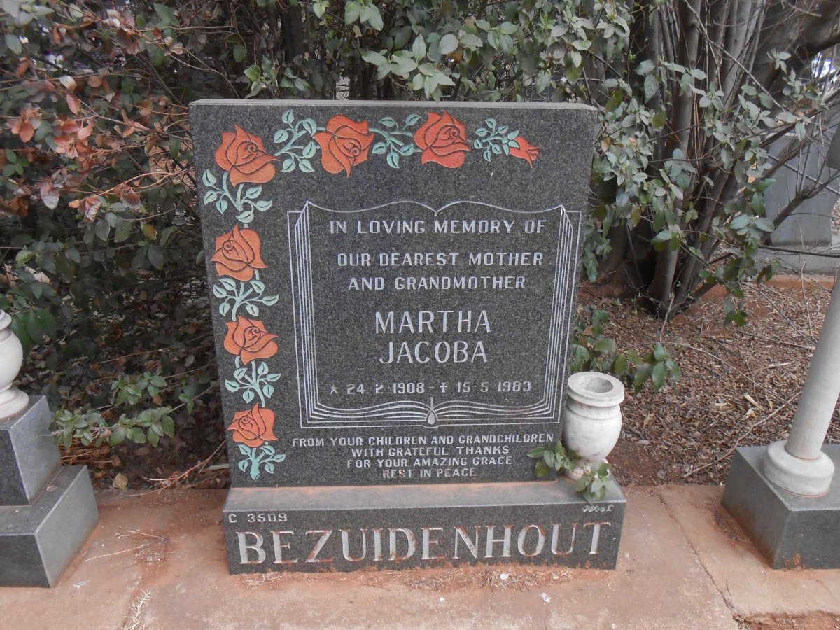 BEZUIDENHOUT Martha Jacoba 1908-1983