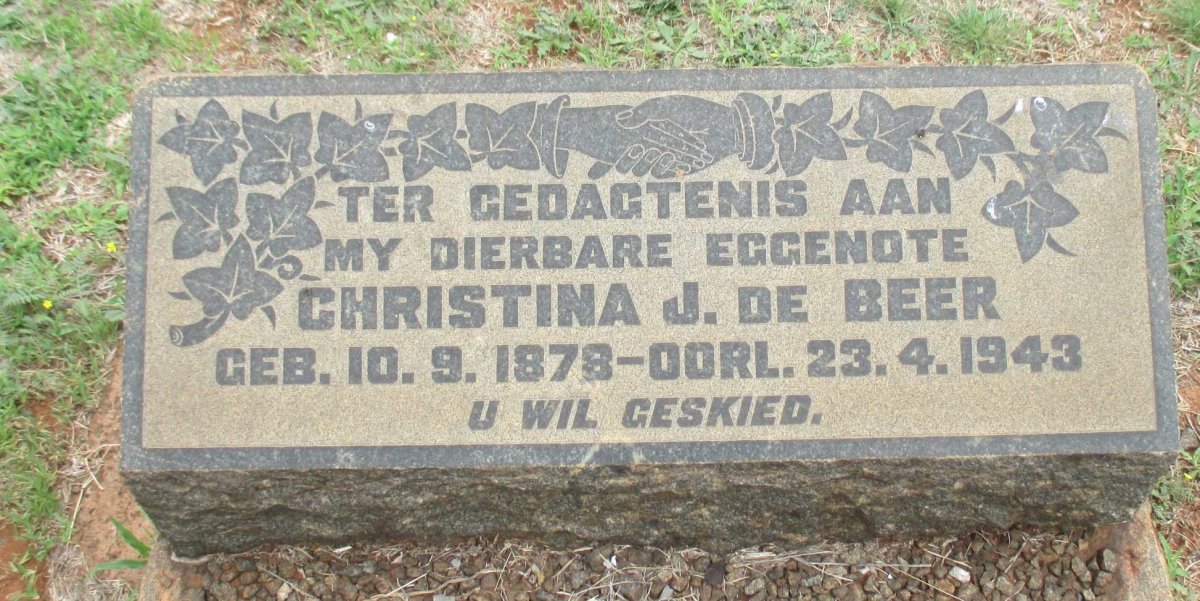 BEER Christina J., de 1878-1943