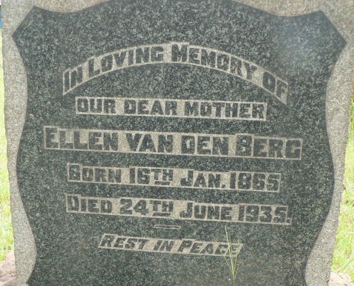 BERG Ellen, van den 1865-1935