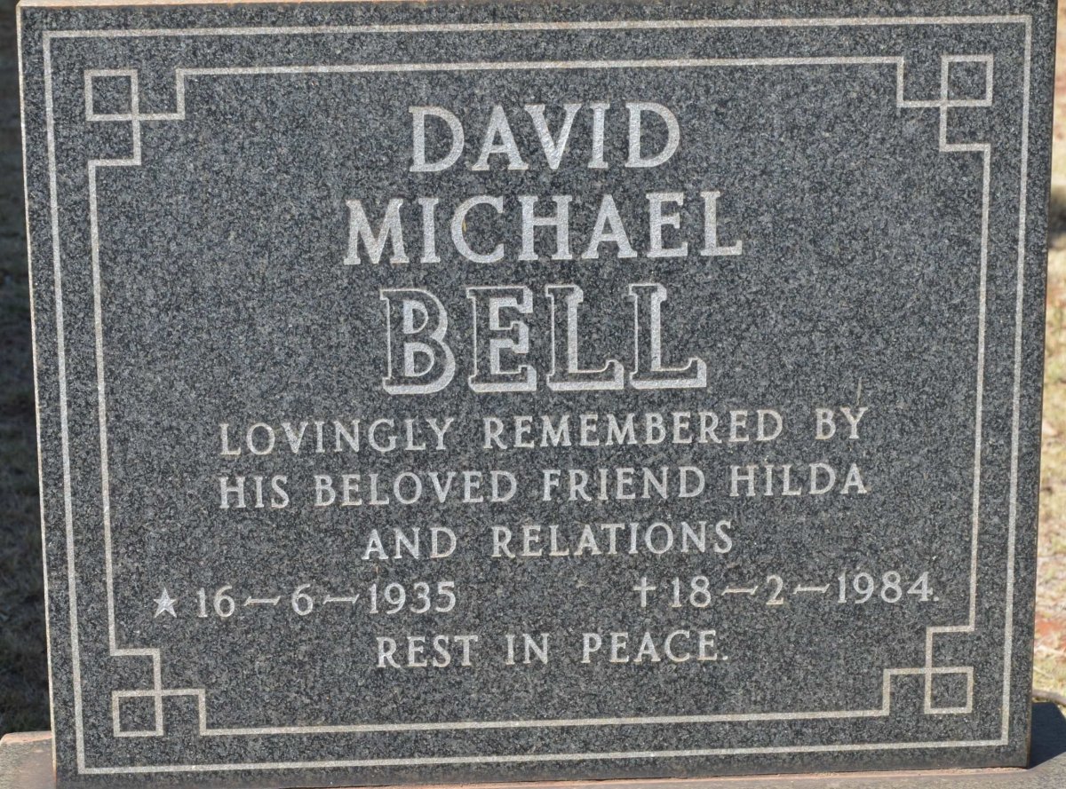 BELL David Michael 1935-1984