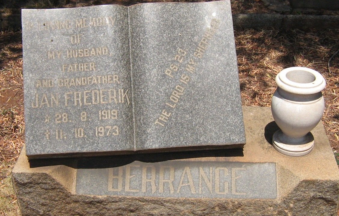 BERRANGÉ Jan Frederik 1919-1973