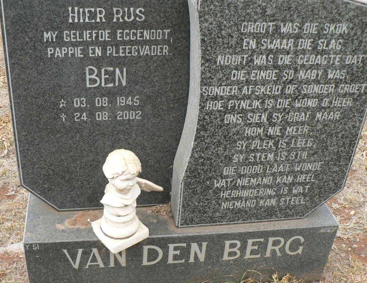 BERG Ben, van den 1945-2002