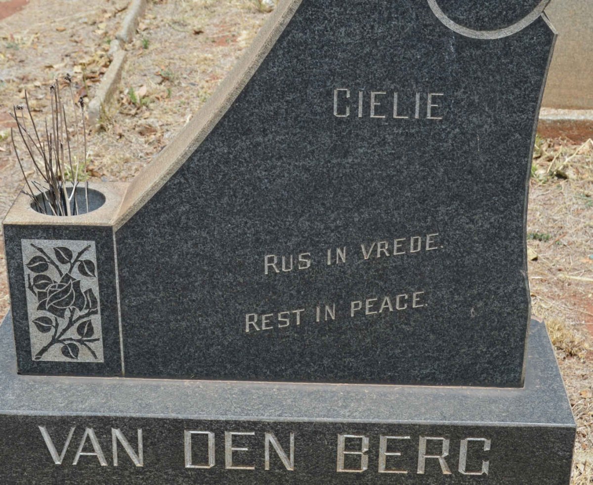 BERG Cielie, van den