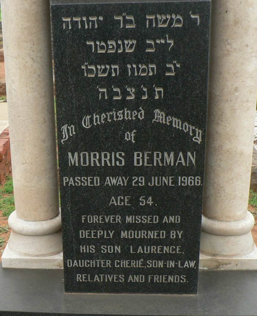 BERMAN Morris -1966