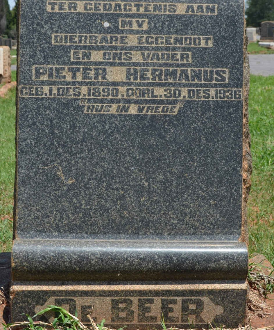 BEER Pieter Hermanus, de 1890-1936