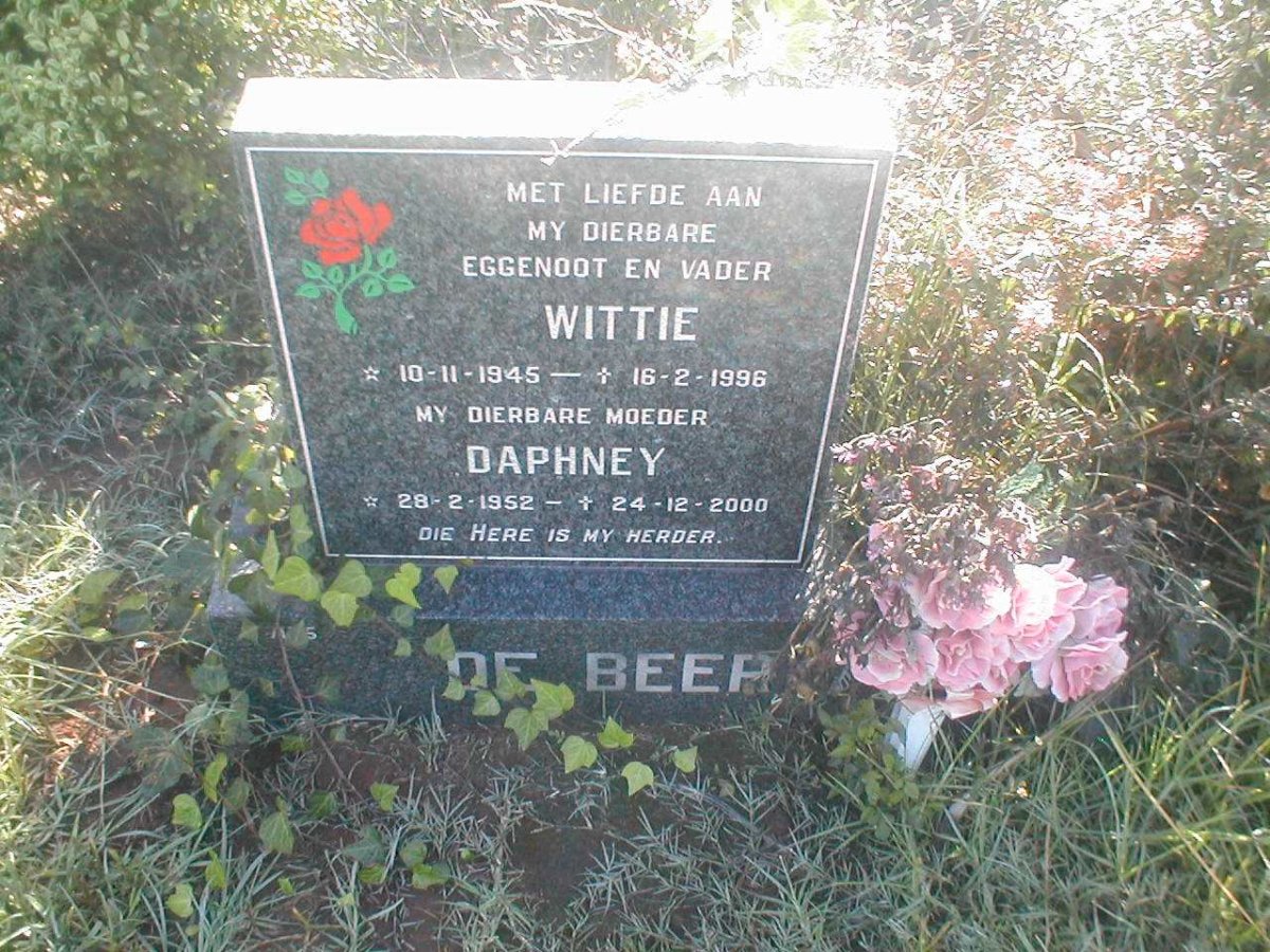 BEER Wittie, de 1945-1996 &amp; Daphney 1952-2000