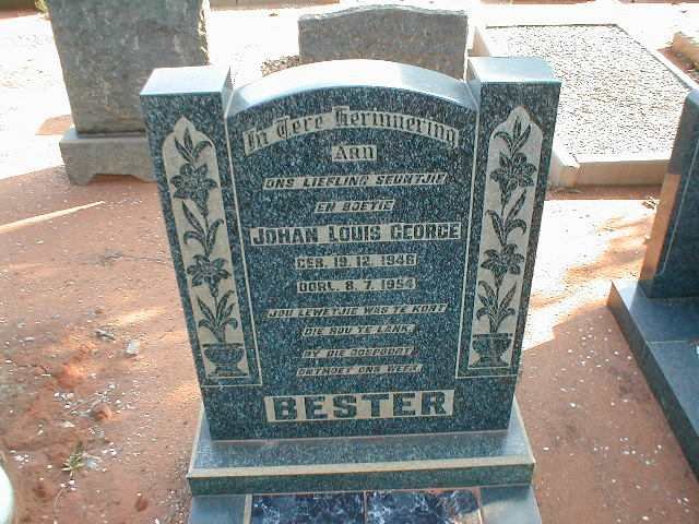 BESTER Johan Louis George 1946-1954