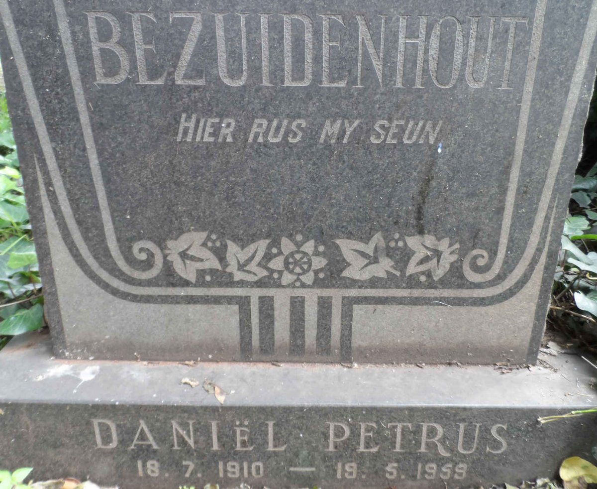 BEZUIDENHOUT Daniël Petrus 1910-1959