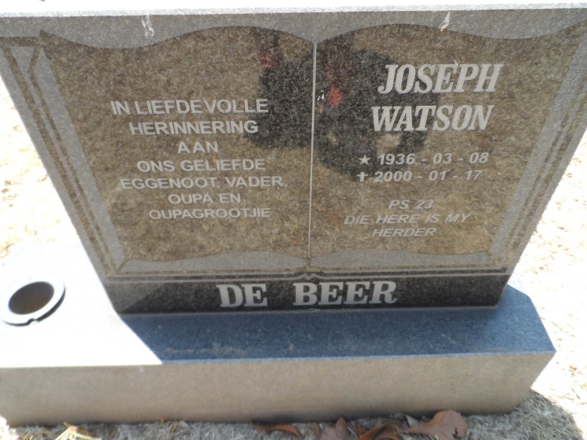 BEER Joseph Watson, de 1936-2000