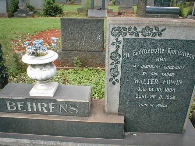 BEHRENS Walter Edwin 1884-1956
