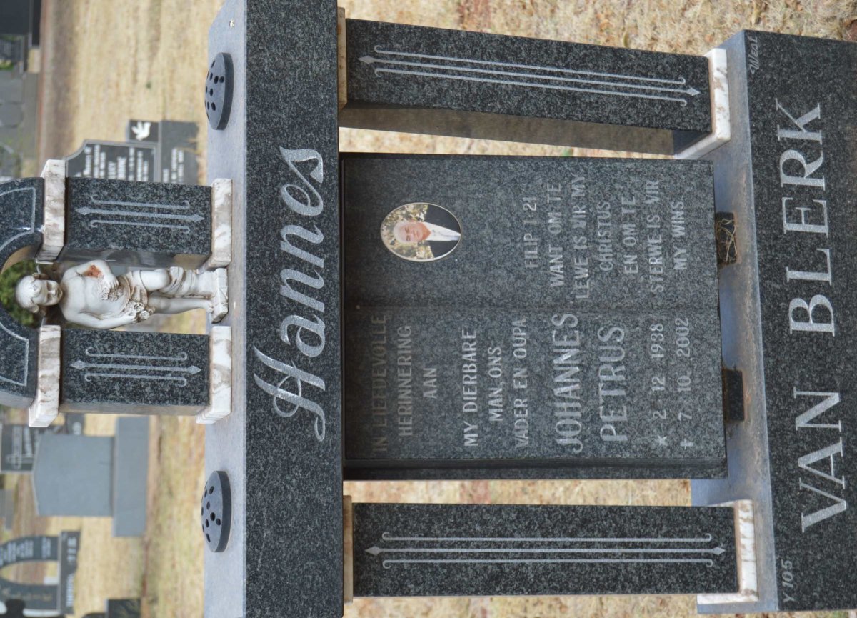 BLERK Johannes Petrus, van 1938-2002