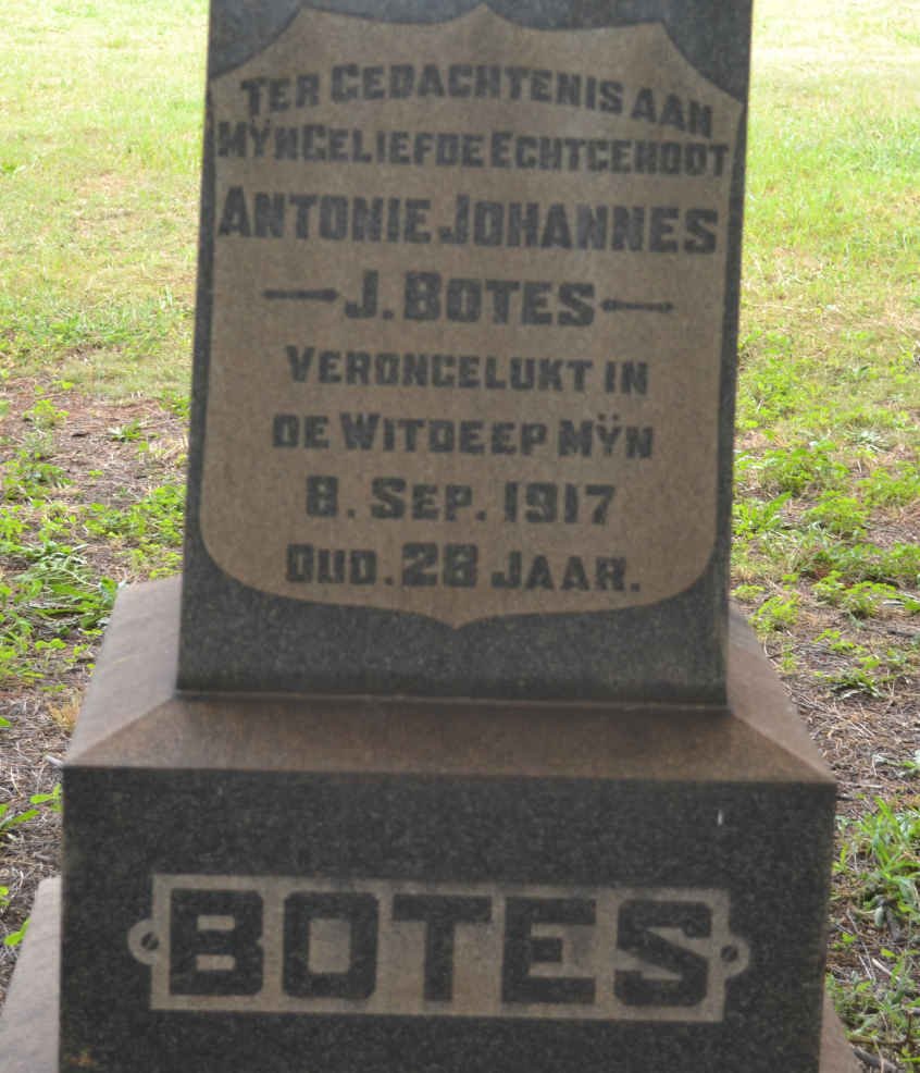 BOTES Antonie Johannes J. -1917