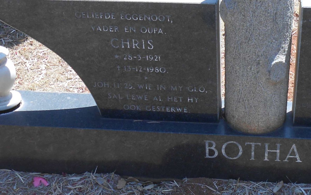 BOTHA Chris 1921-1980