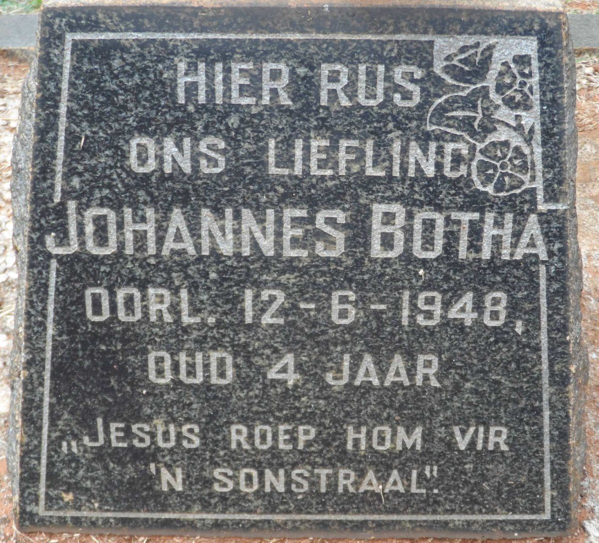 BOTHA Johannes -1948