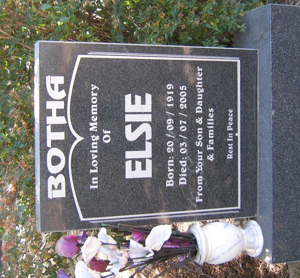 BOTHA Elsie 1919-2005