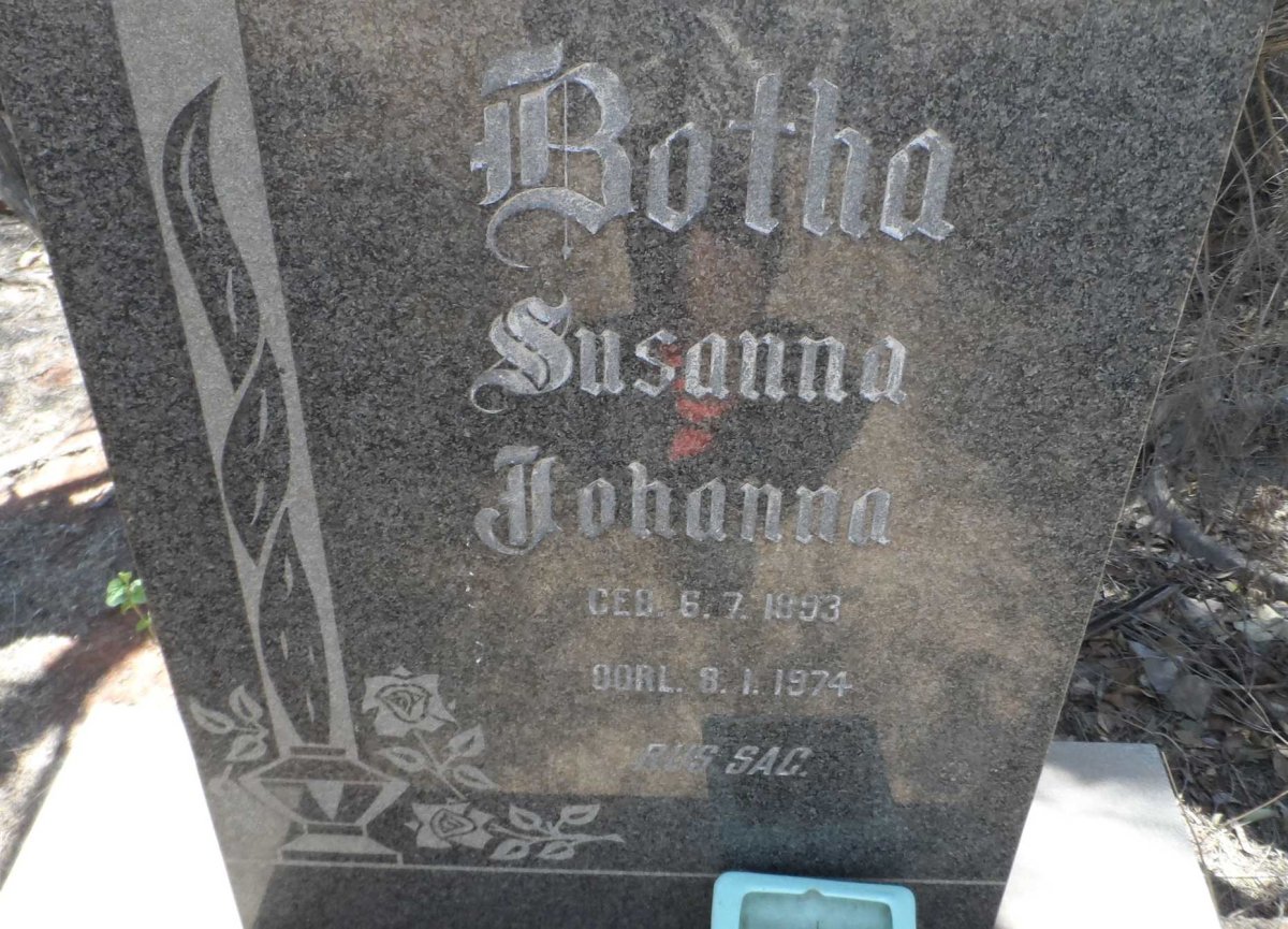 BOTHA Susanna Johanna 1893-1974