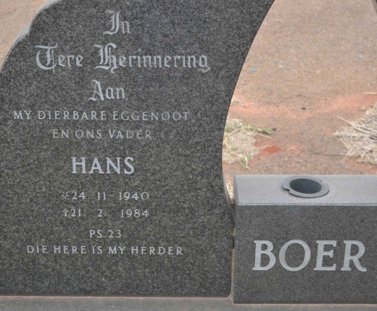 BOER Hans 1940-1984