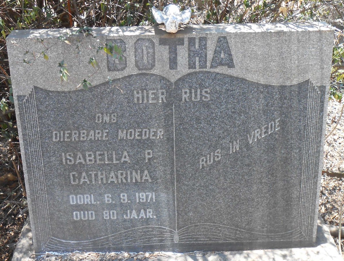 BOTHA Isabella P. Catharina -1971