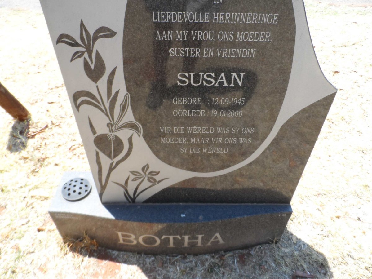 BOTHA Susan 1945-2000