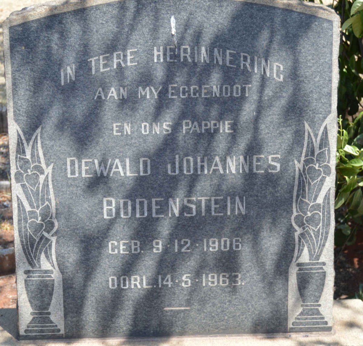 BODENSTEIN Dewald Johannes 1906-1963