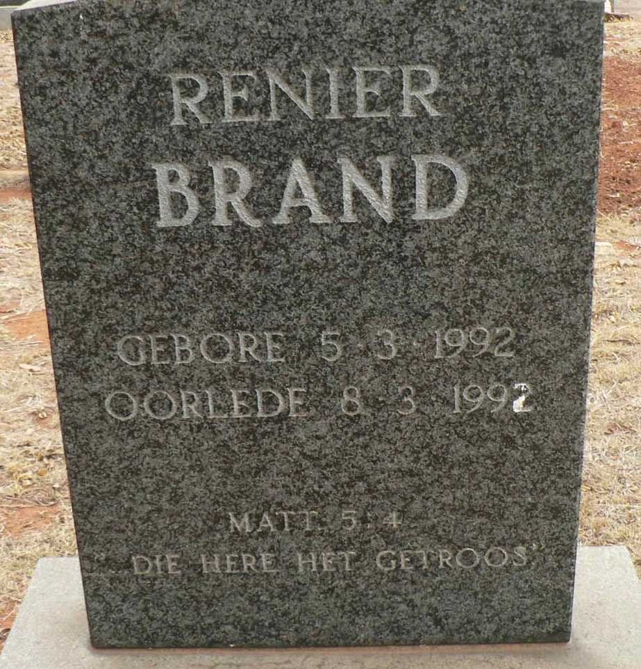BRAND Renier 1992-1992