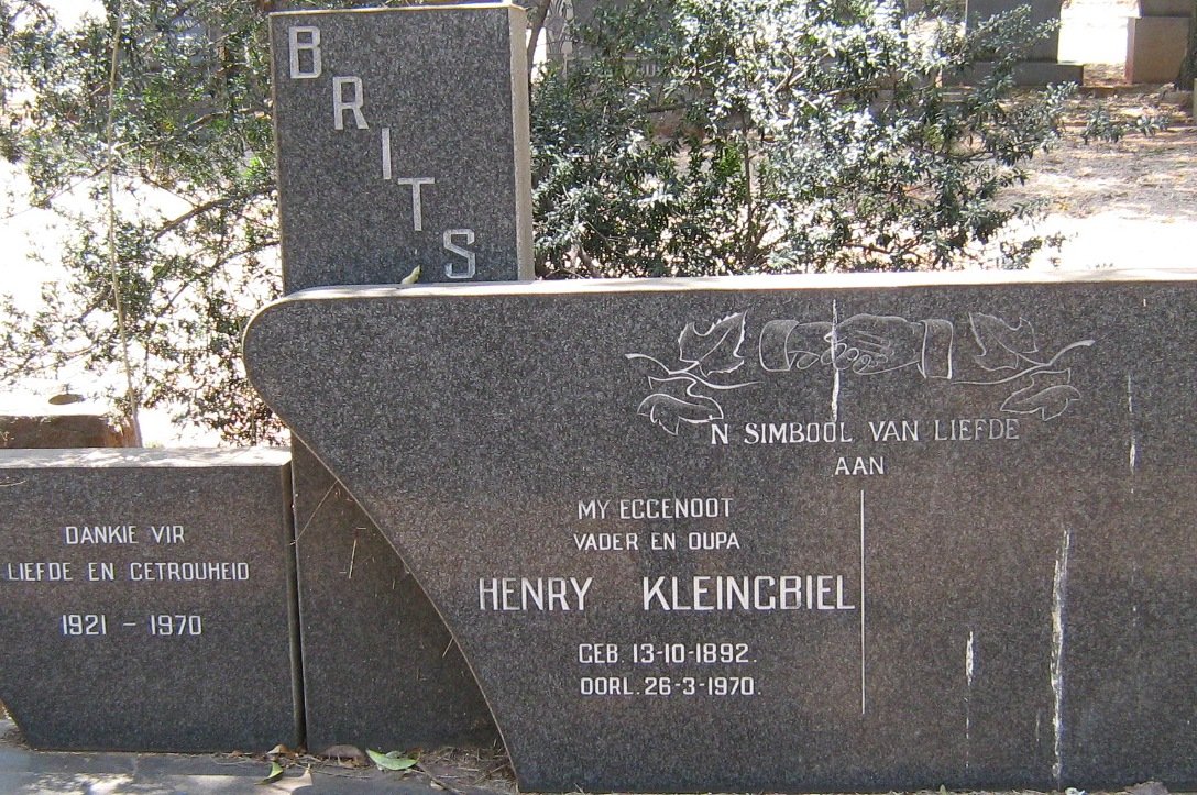 BRITS Henry Kleingbiel 1892-1970