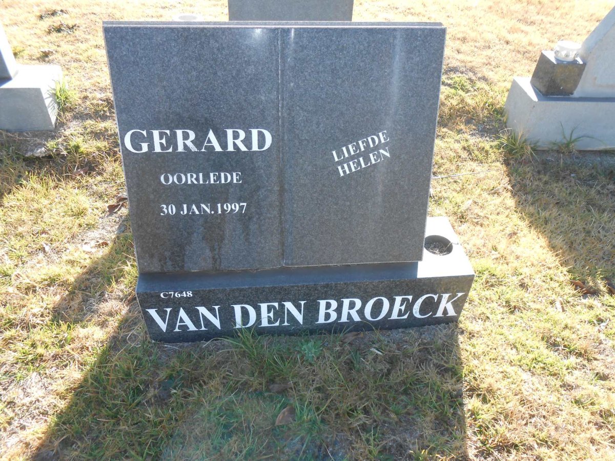BROECK Gerard, van den -1997