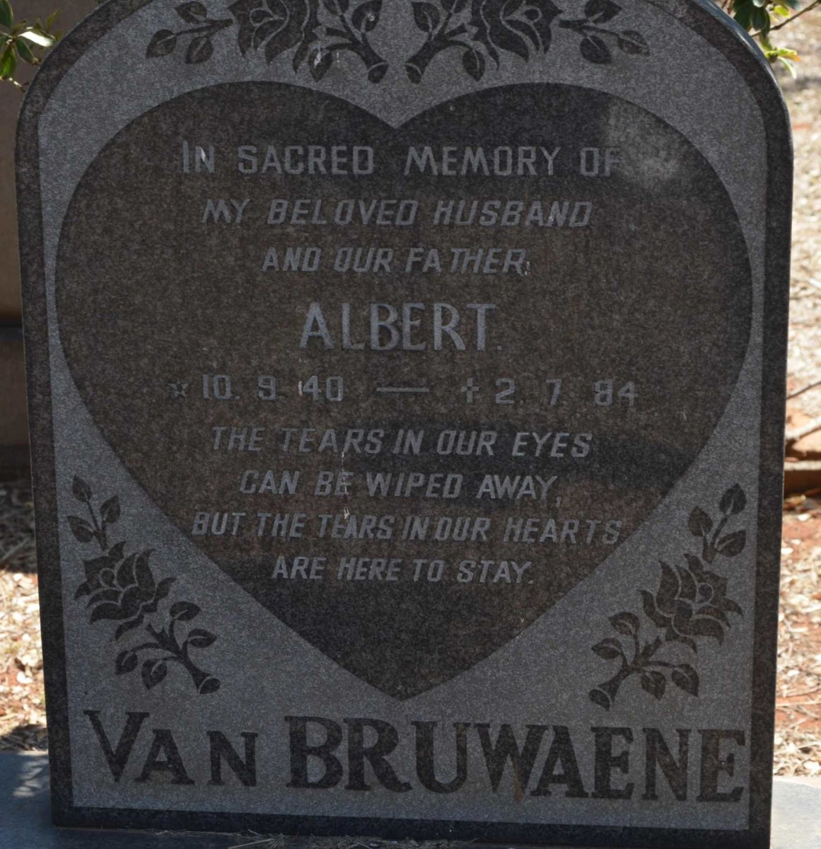 BRUWAENE Albert, van 1940-1984