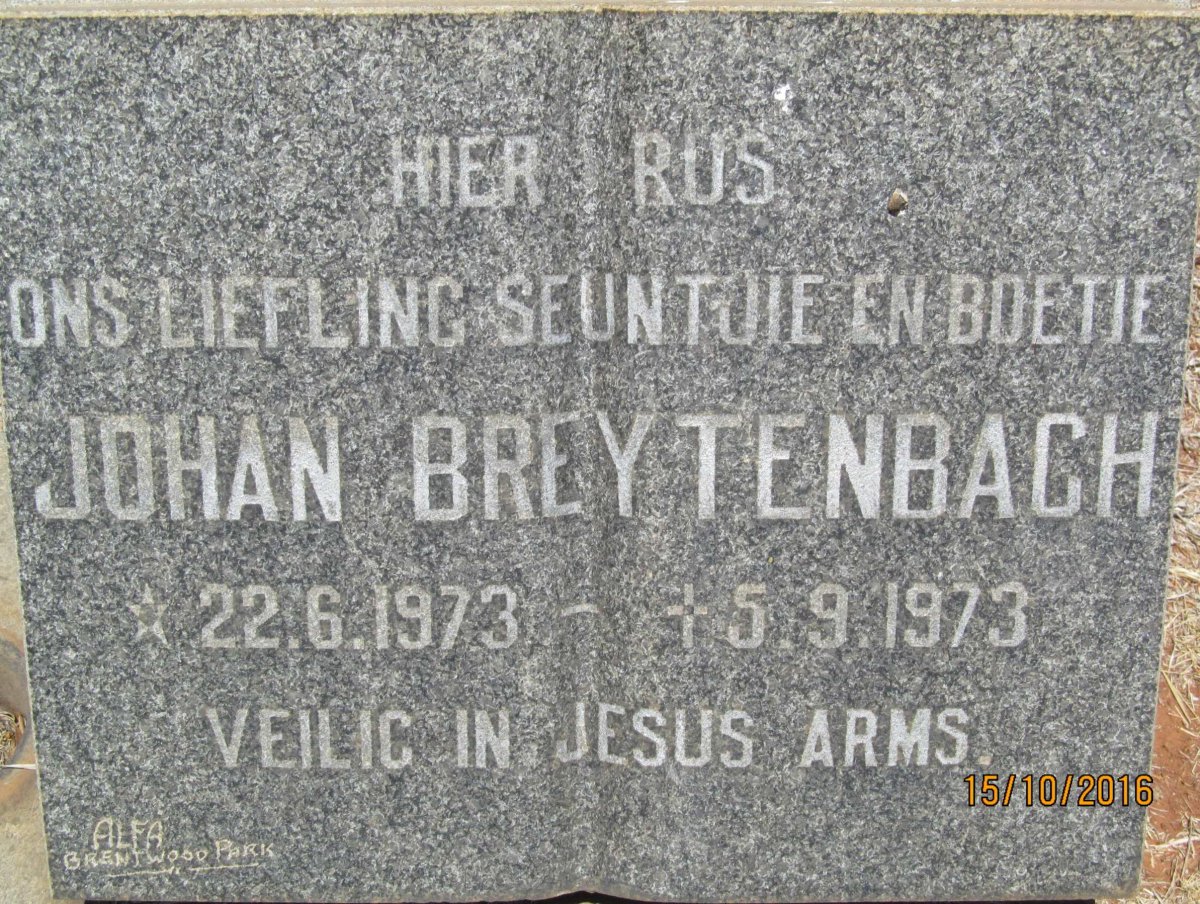 BREYTENBACH Johan 1973-1973