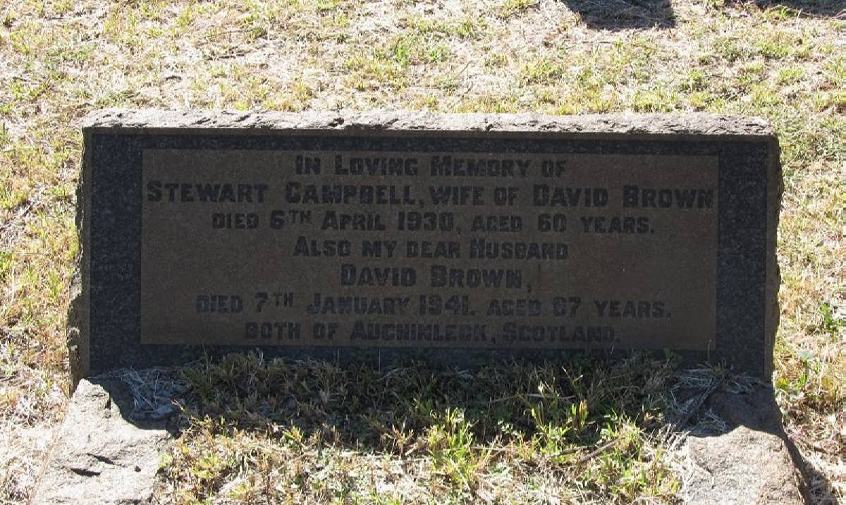 BROWN David -1941 &amp; Stewart Campbell -1930