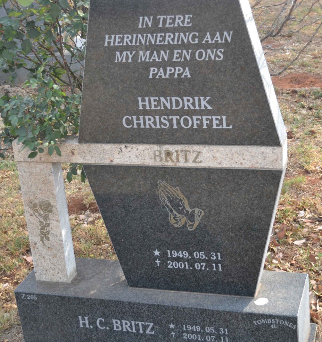 BRITZ Hendrik Christoffel 1949-2001