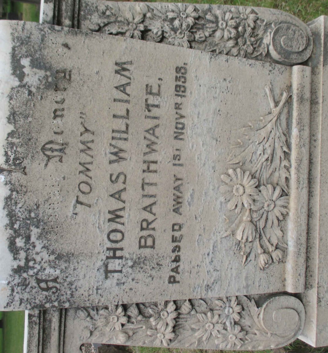 BRAITHWAITE Thomas William -1938