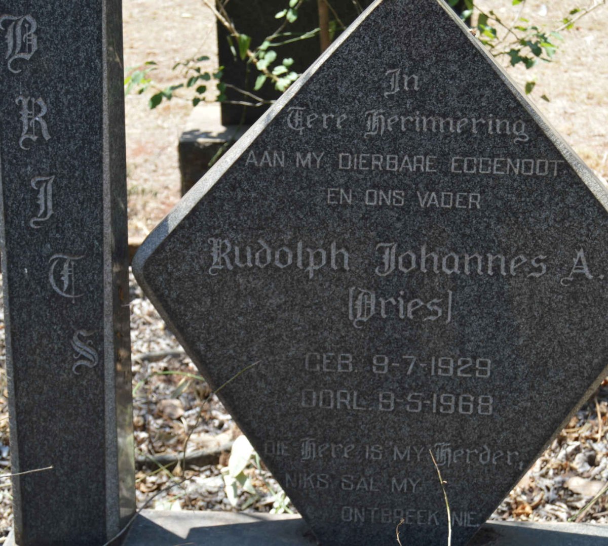 BRITS Rudolph Johannes A. 1929-1968