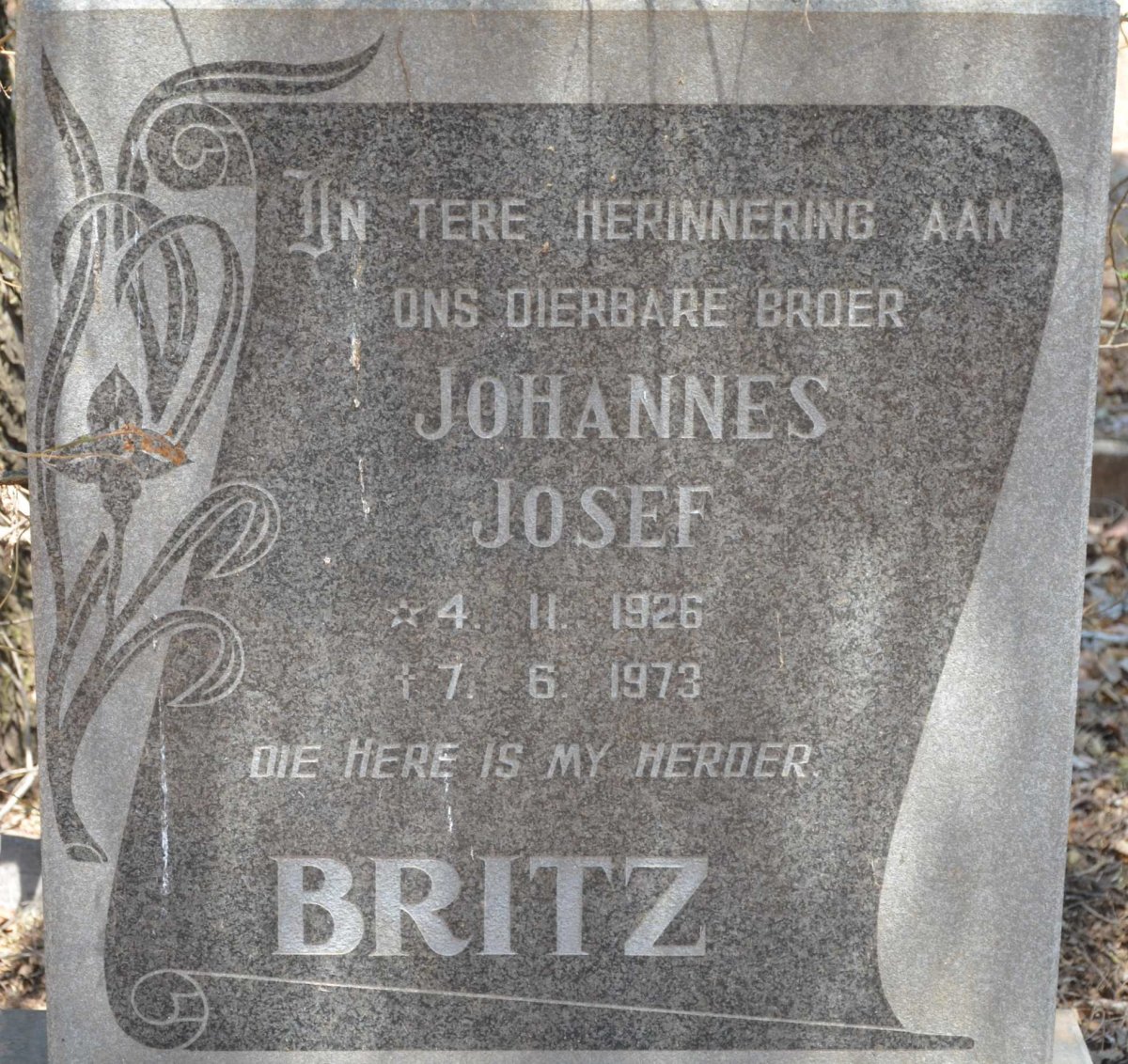 BRITZ Johannes Josef 1926-1973