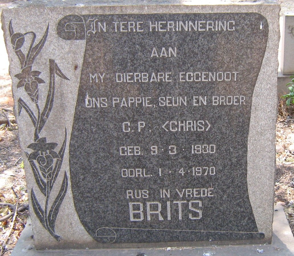 BRITS C.P. 1930-1970
