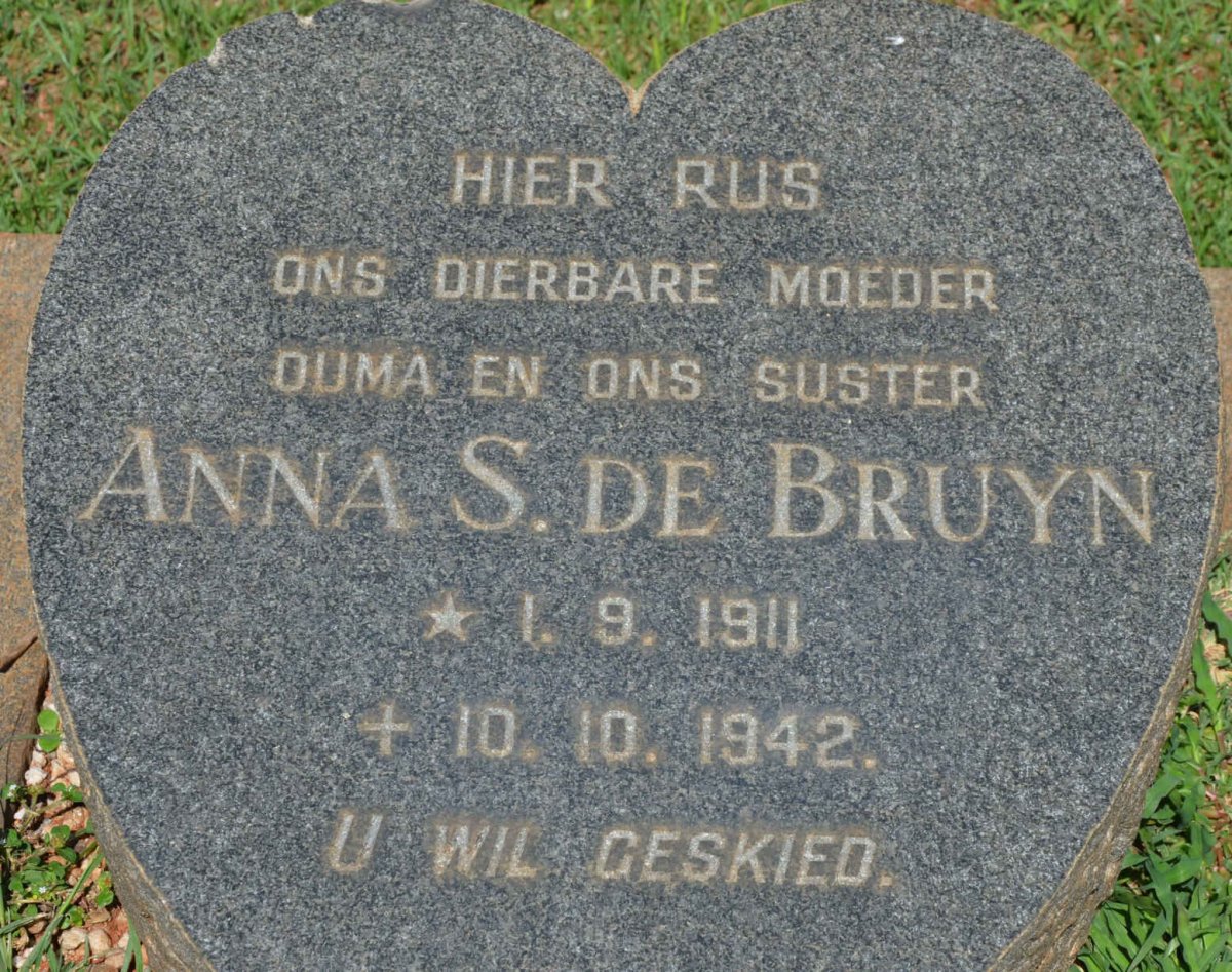 BRUYN Anna S., de 1911-1942