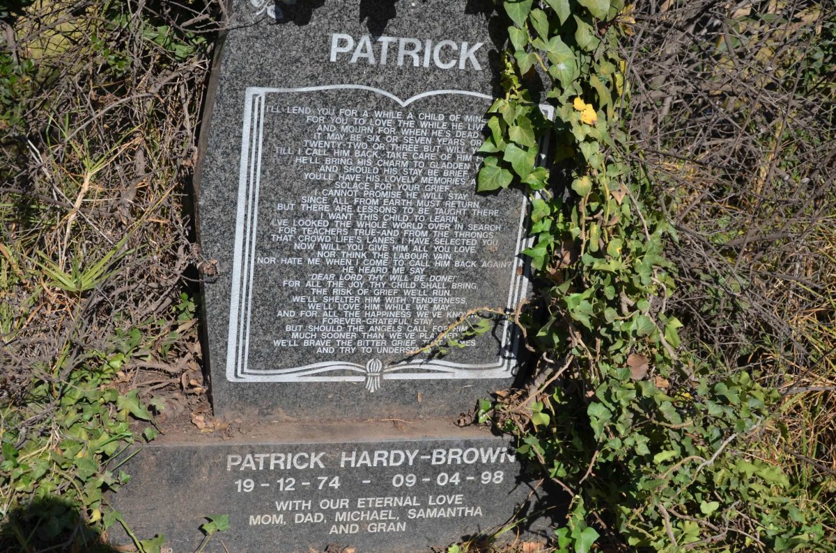 BROWN Patrick, Hardy 1974-1998