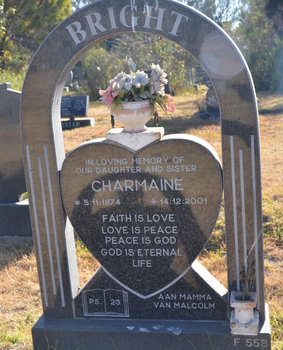 BRIGHT Charmaine 1974-2001