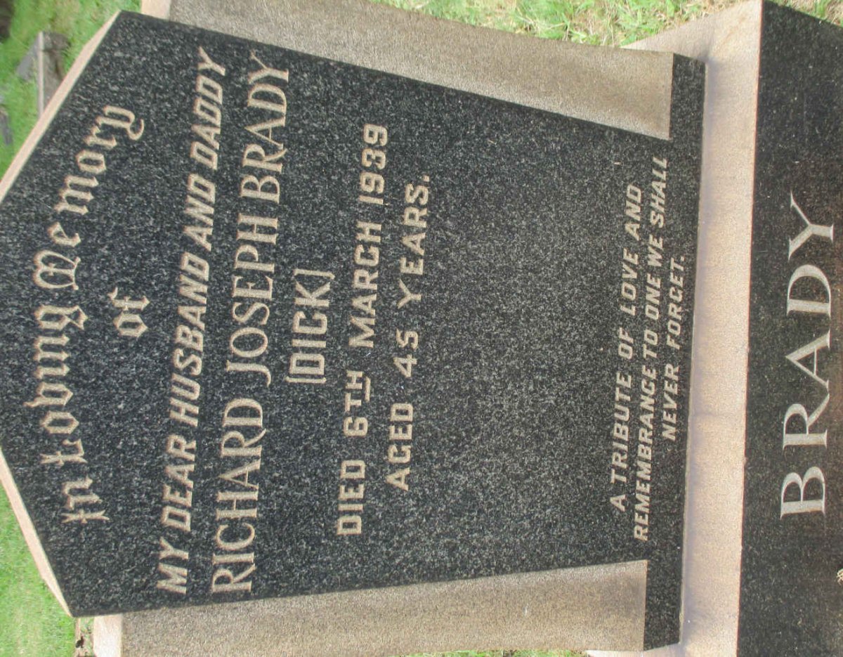 BRADY Richard Joseph -1939